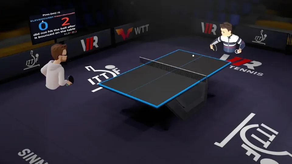 Captura de tela de Eleven Table Tennis