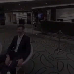 Vídeo 360° real tocando durante uma sessão